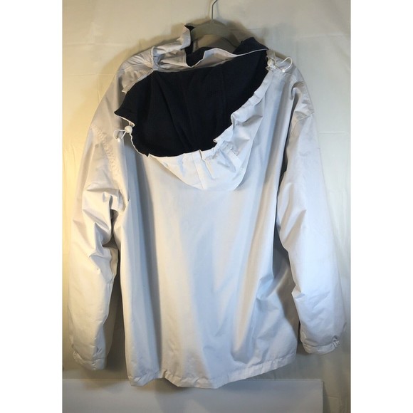 San Francisco city wear completely reversible fleece hooded rain coat Size L - Picture 4 of 6